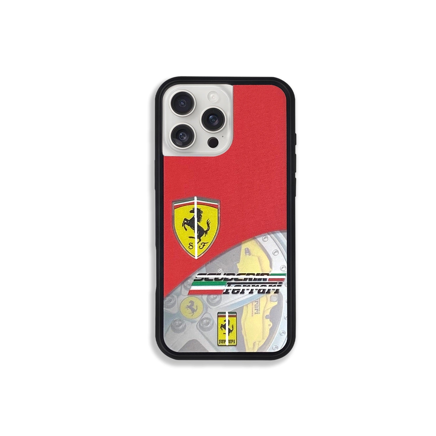 Frosted Electroplated Car Phone Case【Ferrari】