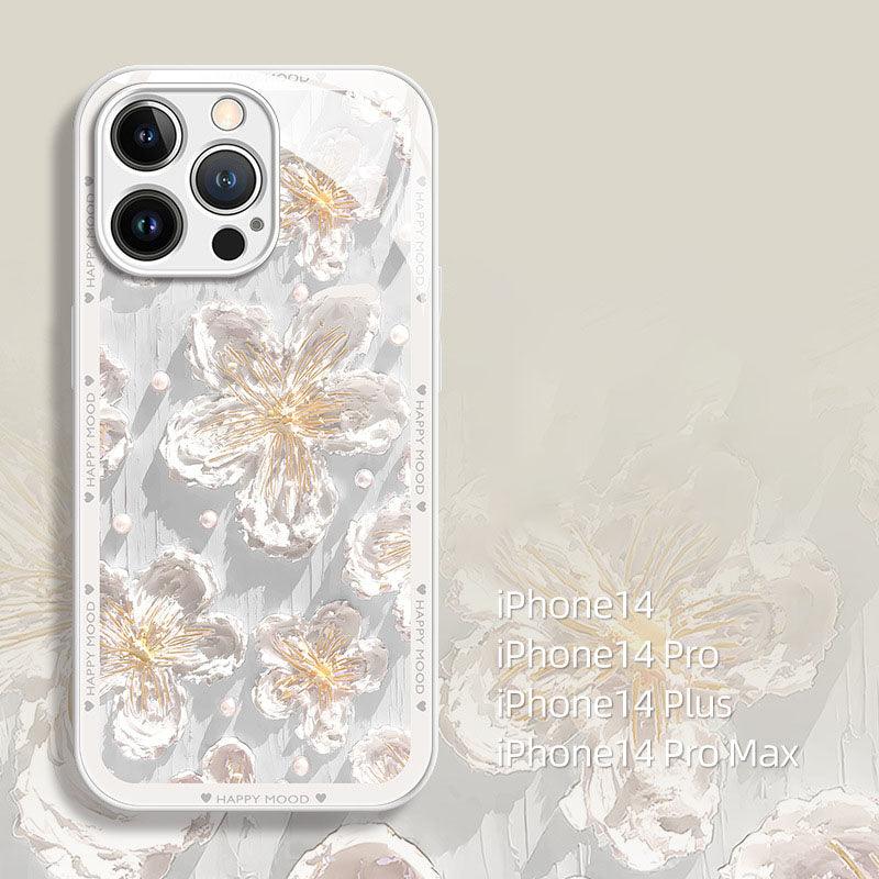 Ins Hot Oil Painting Flower iPhone Case - Most iPhone Case