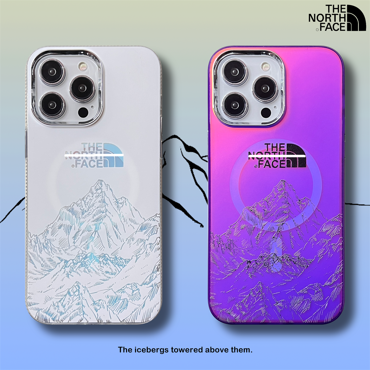 [MagSafe]Frosted Laser snow Mountain iPhone Case