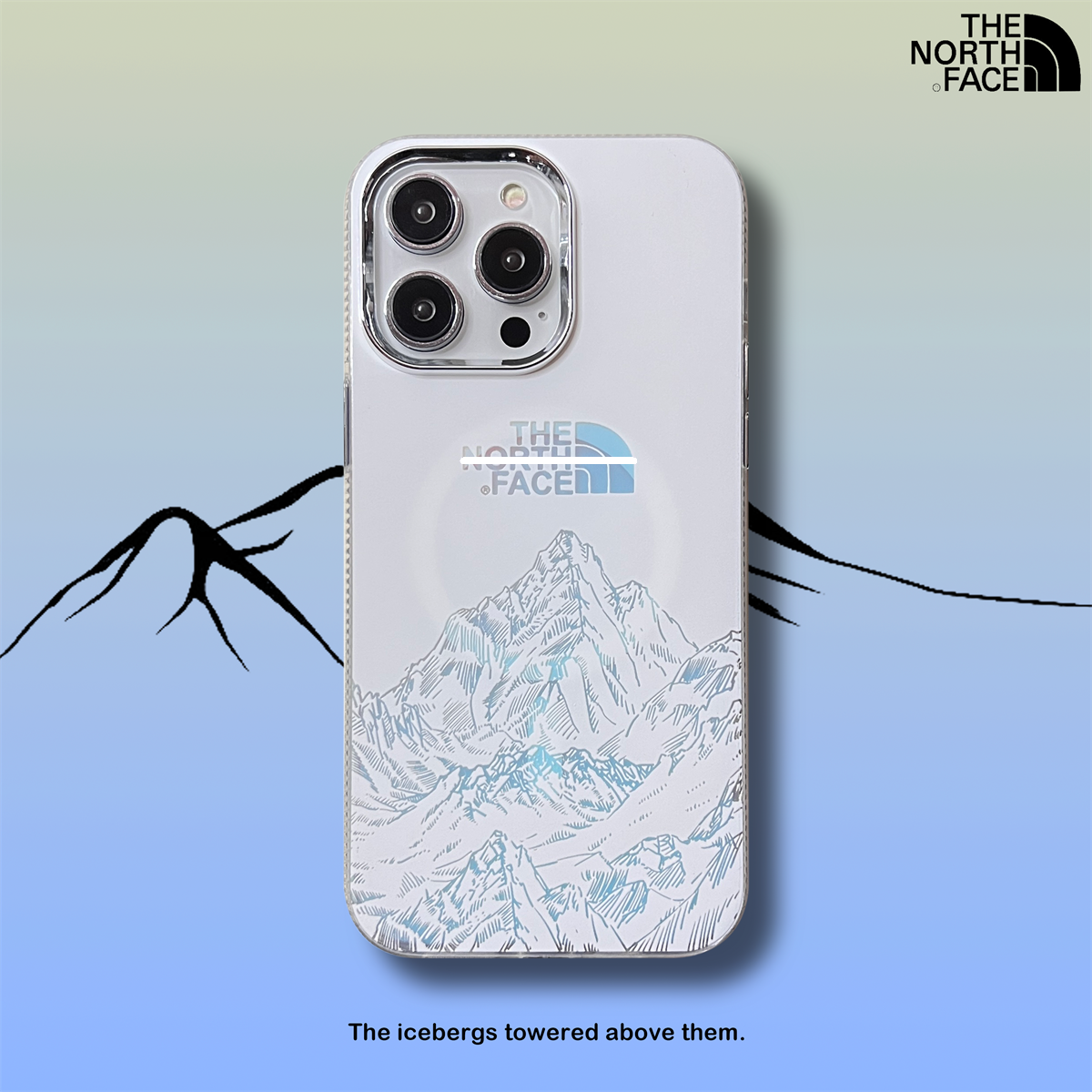 [MagSafe]Frosted Laser snow Mountain iPhone Case