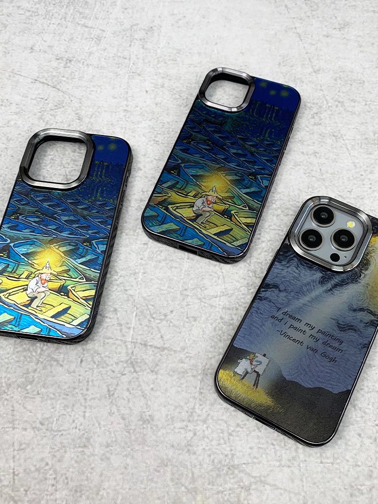 [Magsafe]Frosted oil painting iPhone case