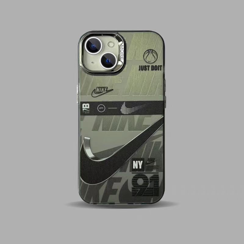 Frosted electroplated sports iPhone case