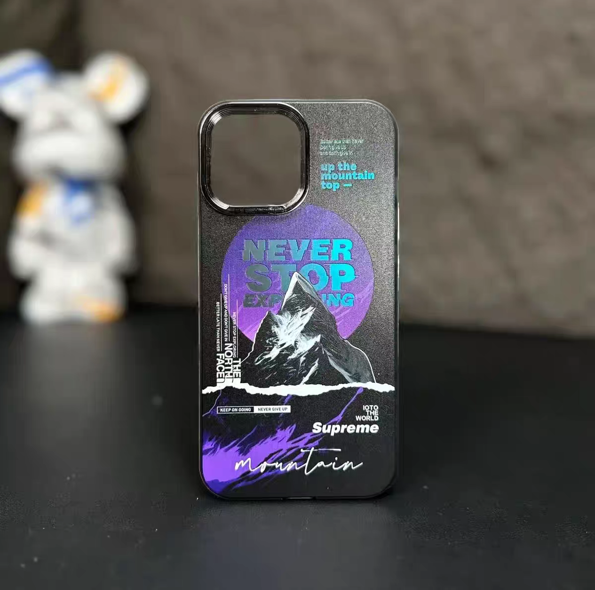 Frosted snow mountain iPhone Case