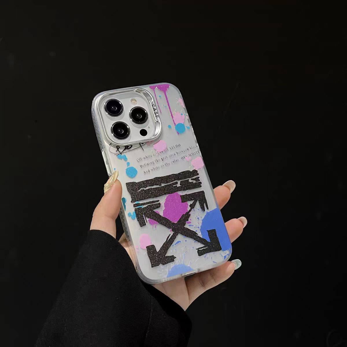 Frosted graffiti iPhone Case