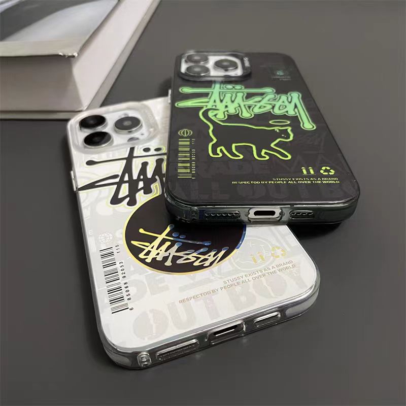 Frosted electroplated graffiti iPhone case