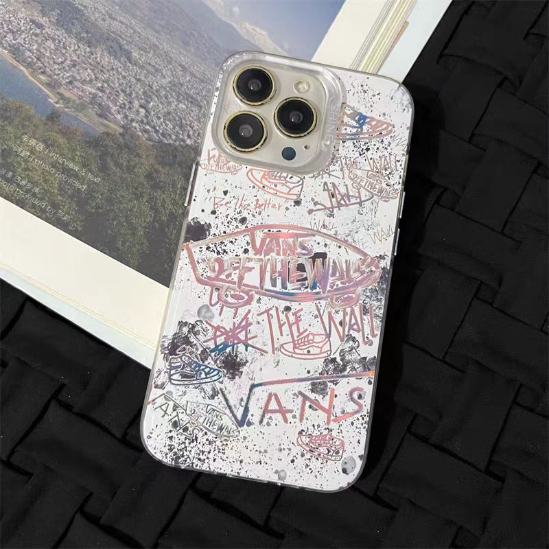 Frosted electroplated laser graffiti iPhone case