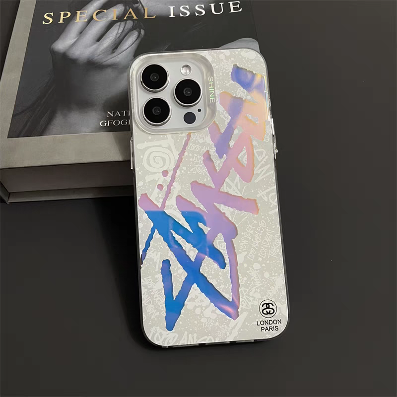 Frosted laser gradient iPhone case