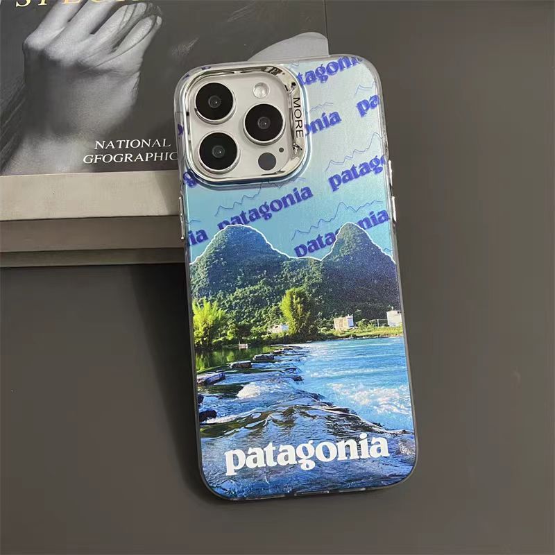 Frosted electroplated outdoor scenery iPhone case