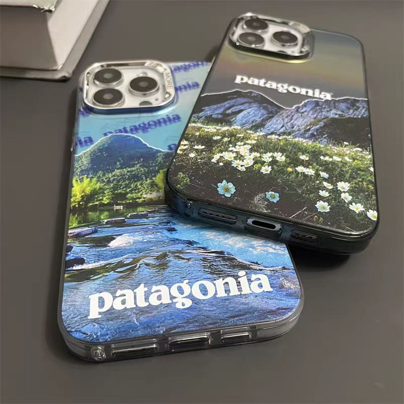 Frosted electroplated outdoor scenery iPhone case