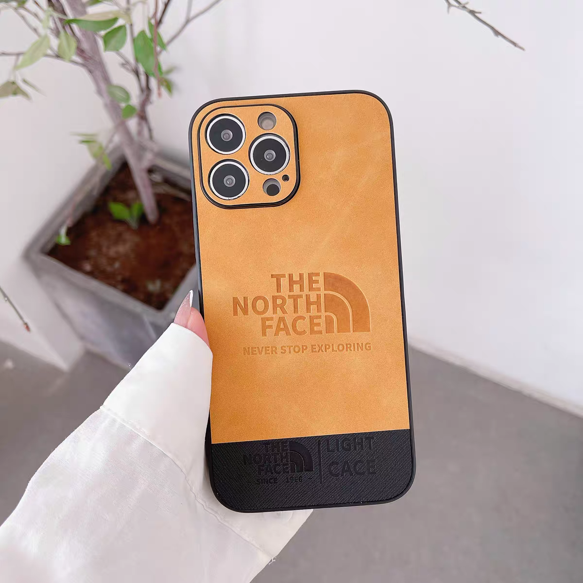 【Outdoor】Stylish Suede Leather iPhone case