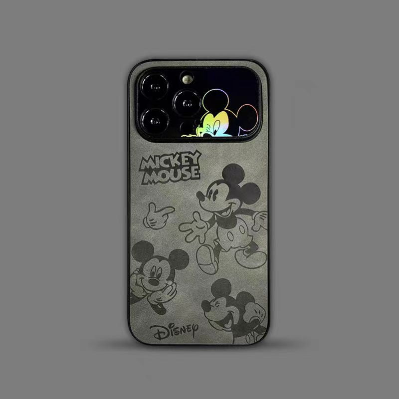 【Mickey Mouse】Stylish Suede Leather iPhone case