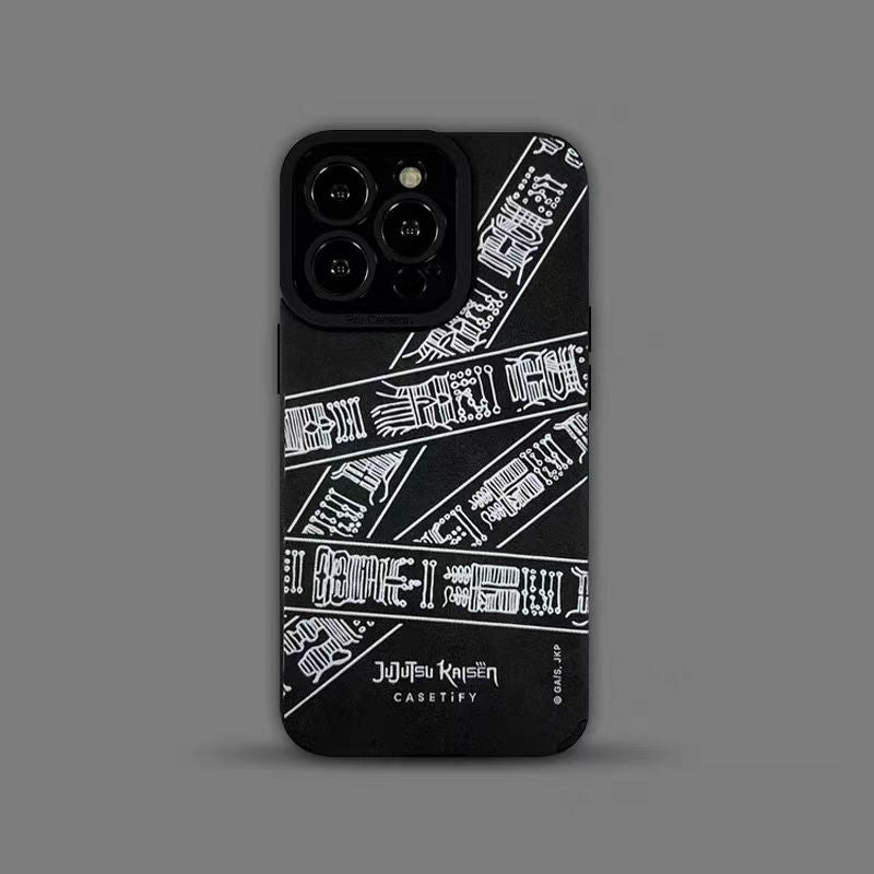 【Jujutsu Kaisen】Stylish Suede Leather iPhone case