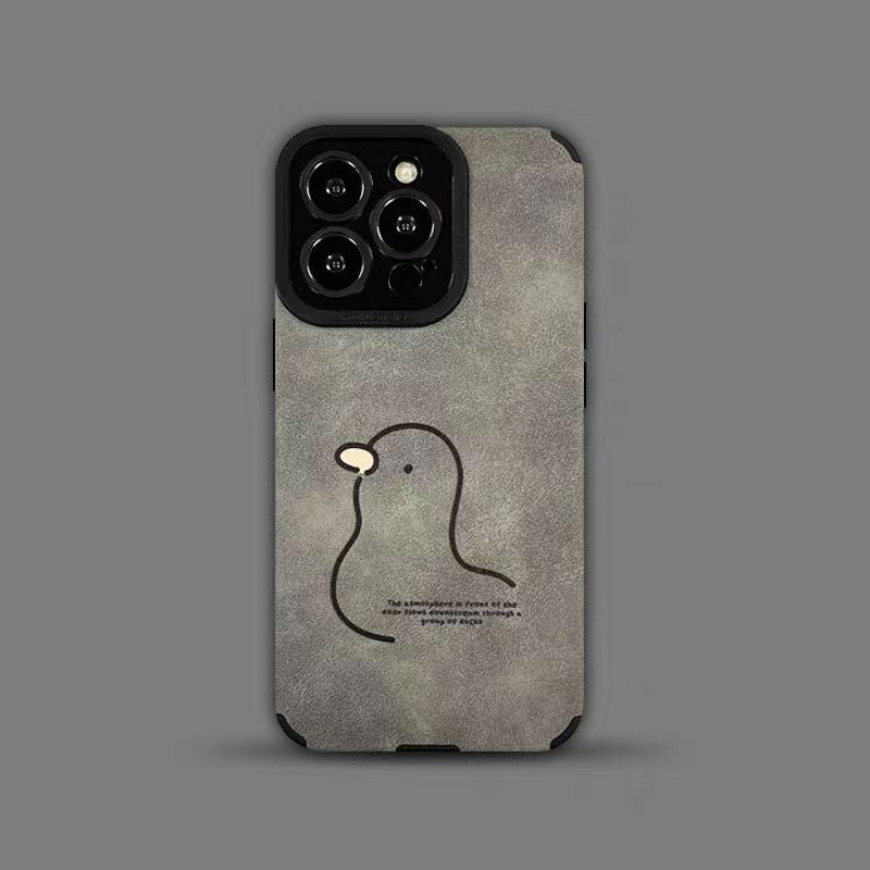 【Dove】Stylish Suede Leather iPhone case