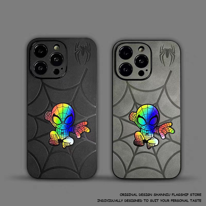 【Spider-Man】Stylish Suede Leather iPhone case