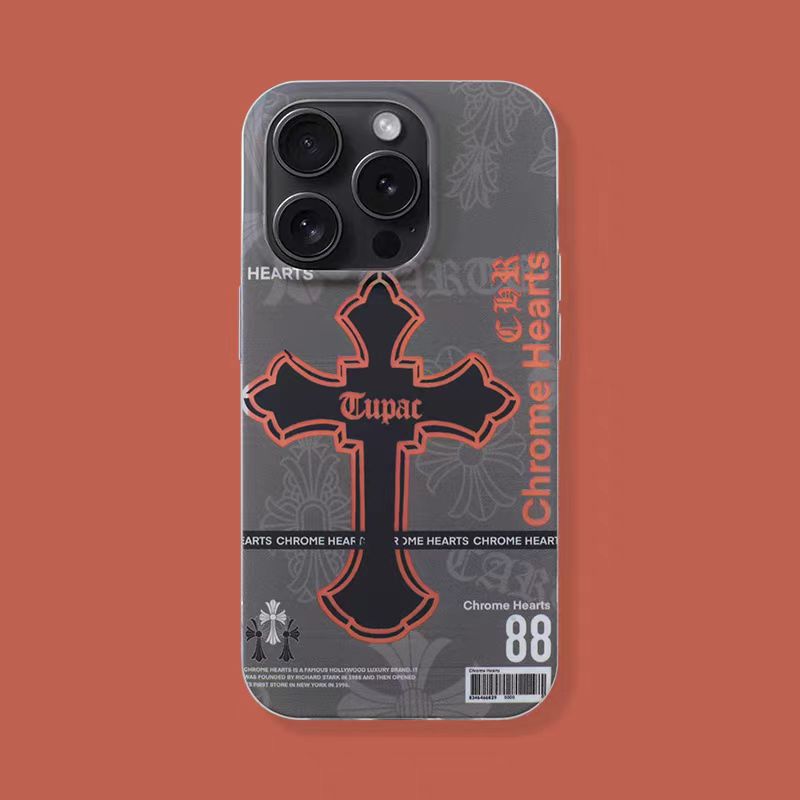 Frosted electroplated laser cross iPhone case