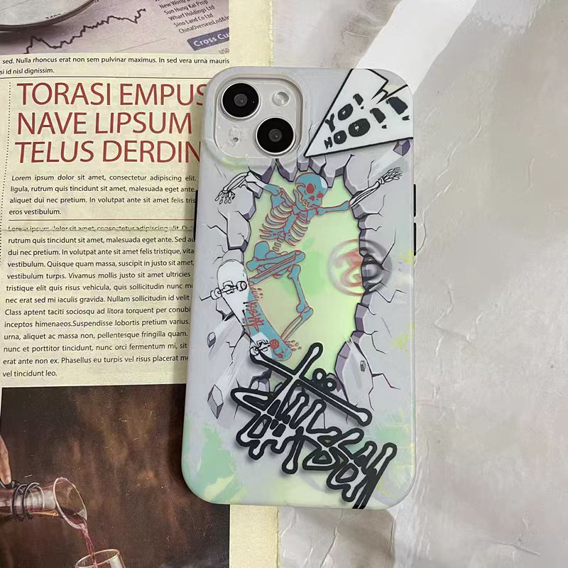 Frosted graffiti-style iPhone case