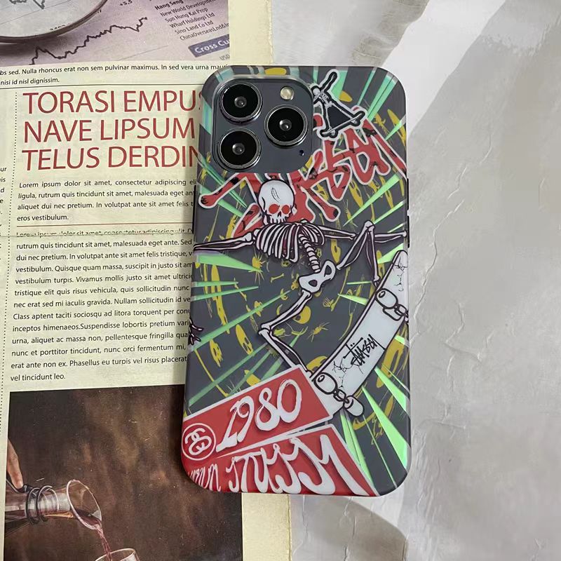 Frosted graffiti-style iPhone case