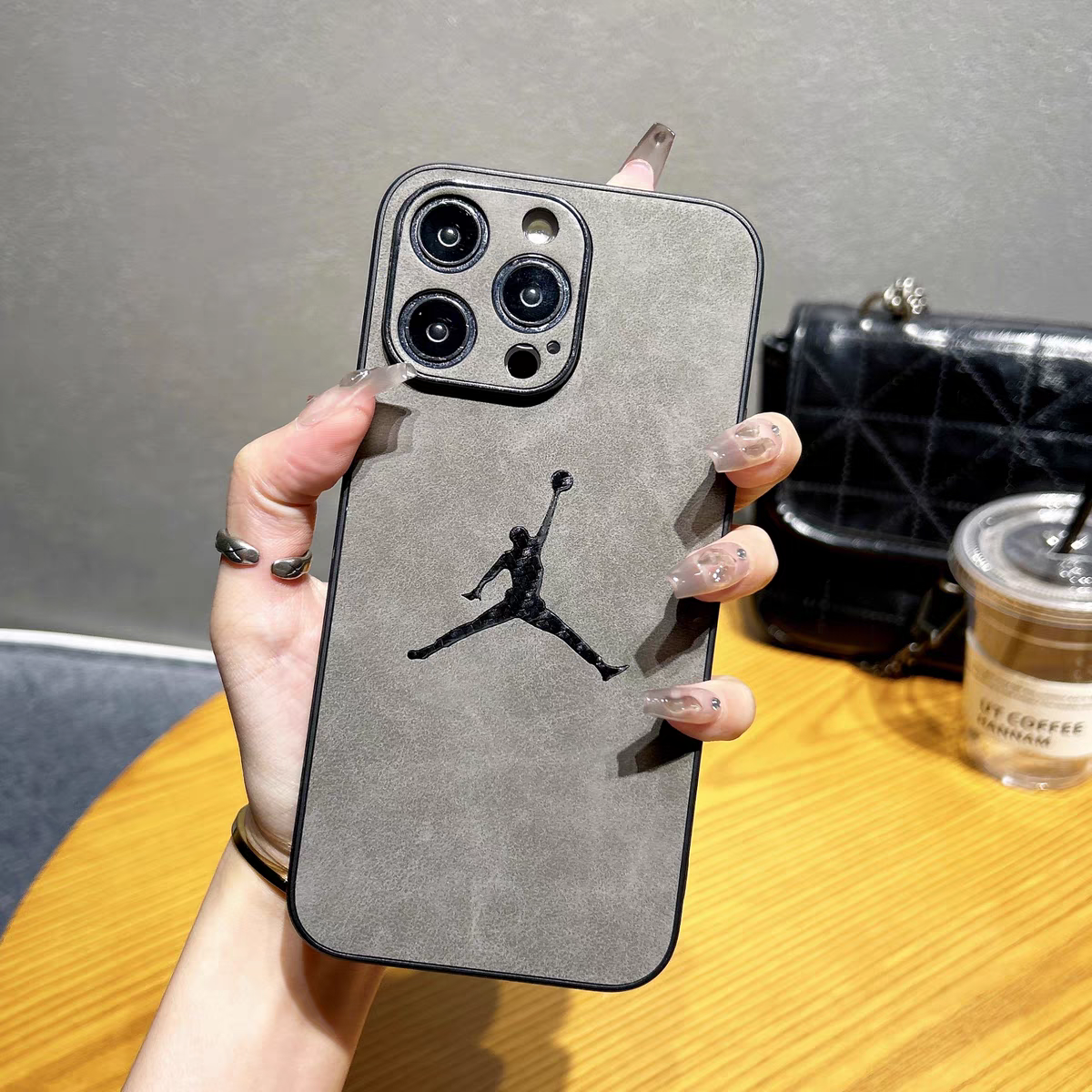 【Sport】Stylish Suede Leather iPhone case