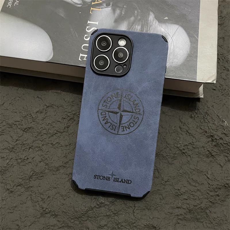 【Stone】Stylish Suede Leather iPhone case