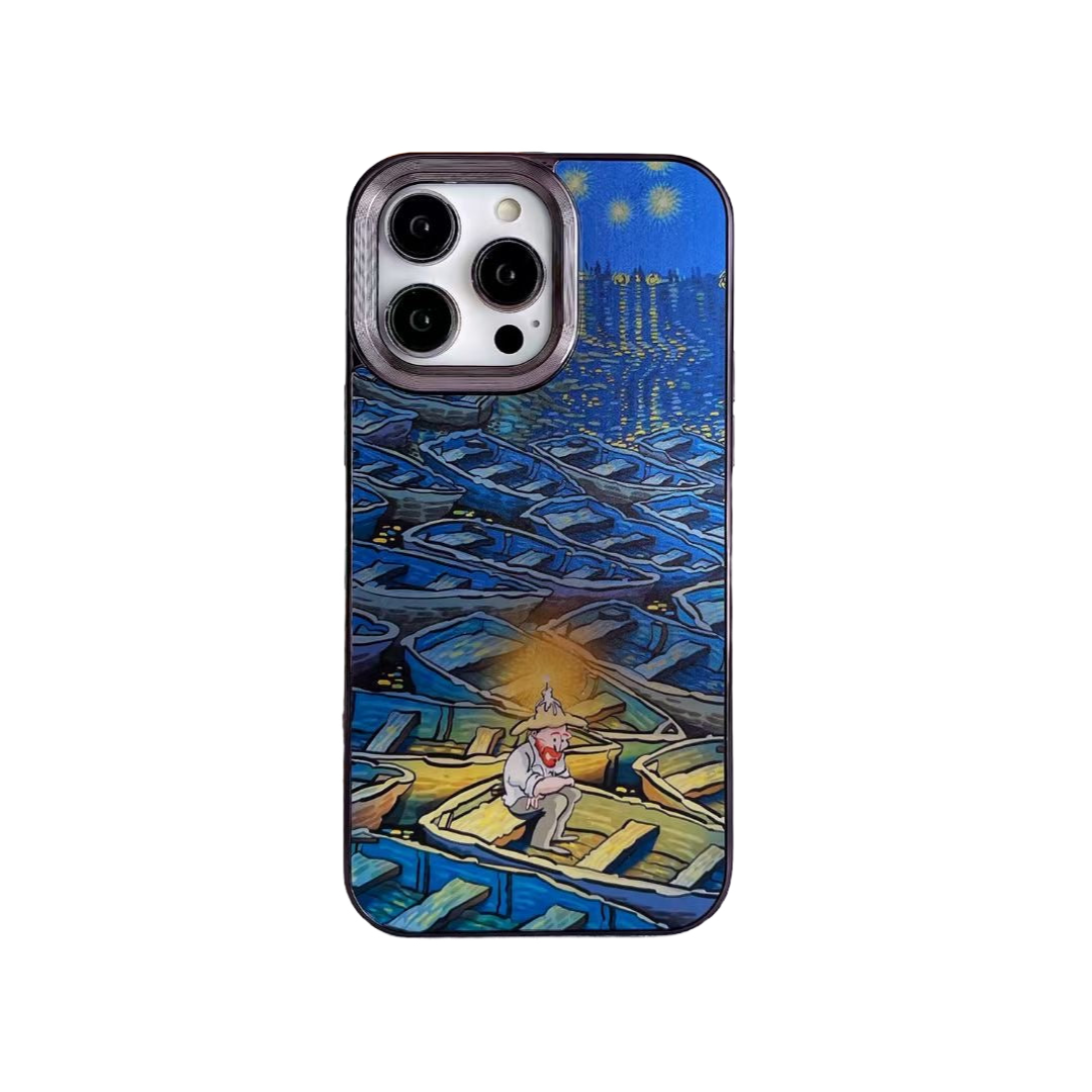 Electroplated Van Gogh Phone Case