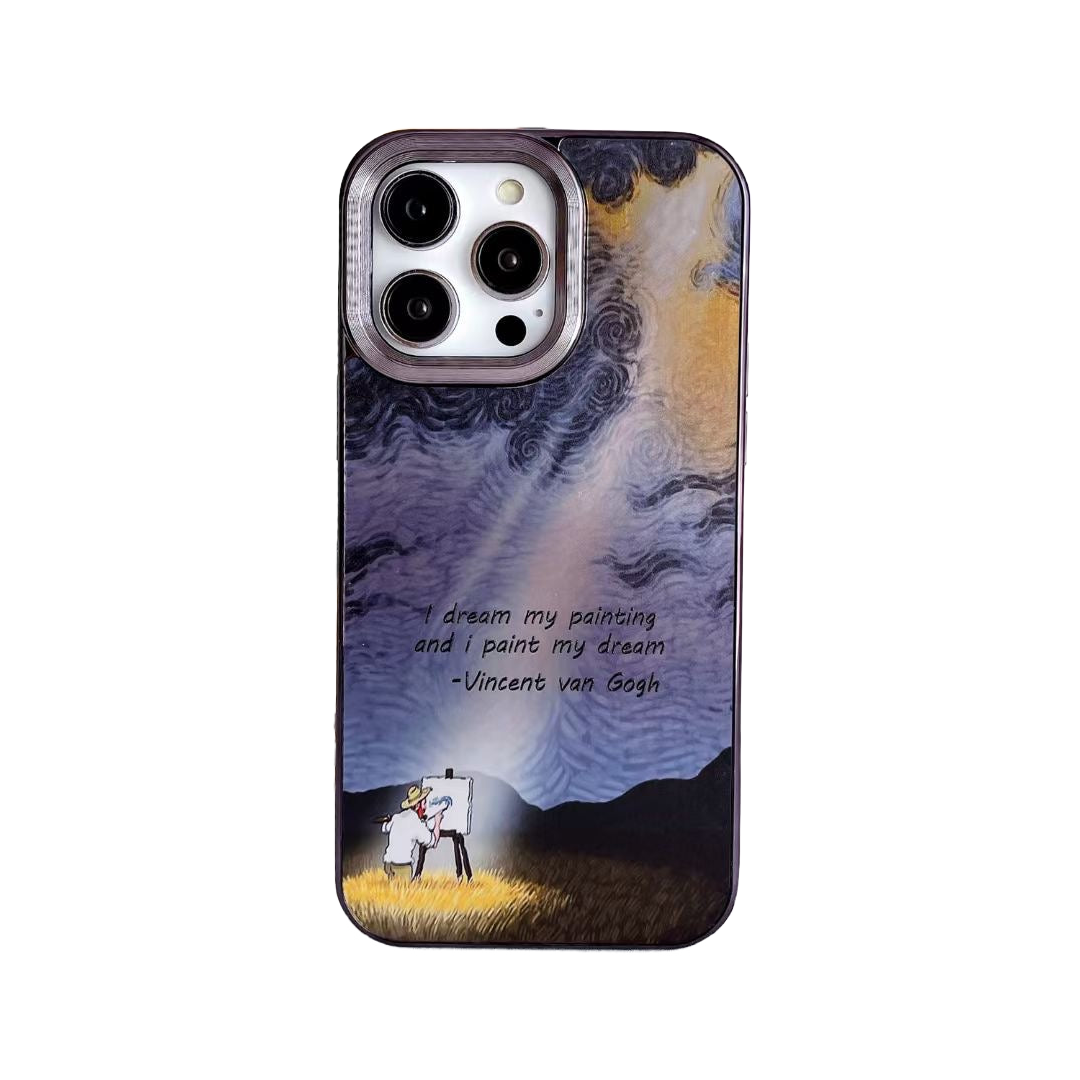 Electroplated Van Gogh Phone Case