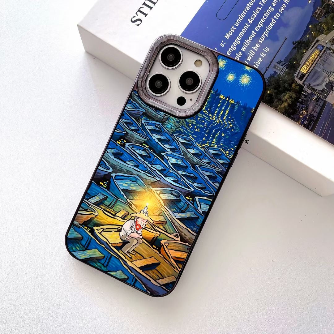 Electroplated Van Gogh Phone Case