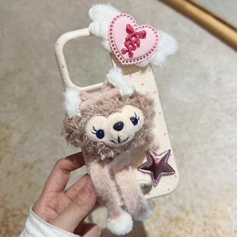 Handcrafted Warmth: Teddy Scarf Plush Phone Case