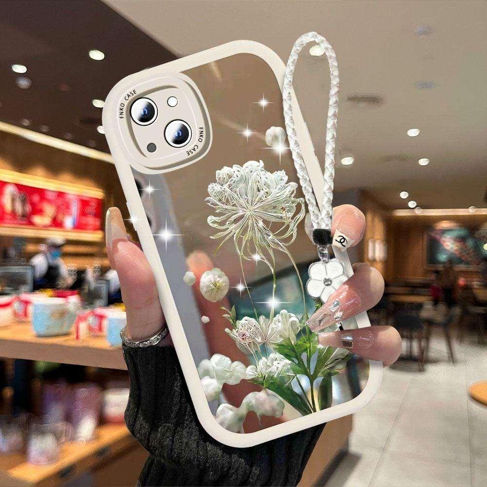 Mirror Flower With Wristband For iPhone Case - Most iPhone Case