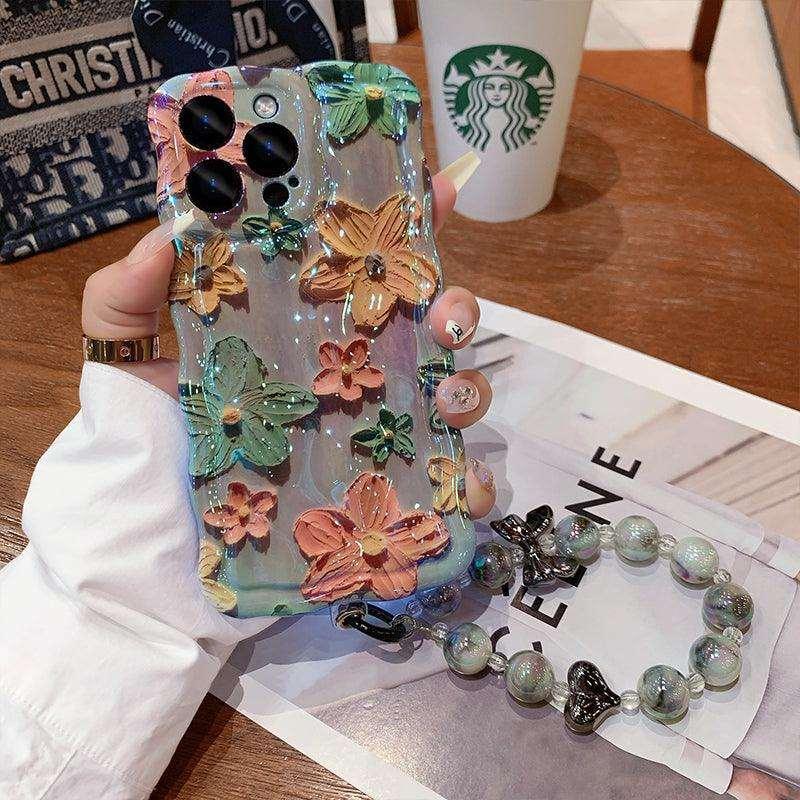 Advanced Sense Oil Painting Flower iPhone Case - Most iPhone Case