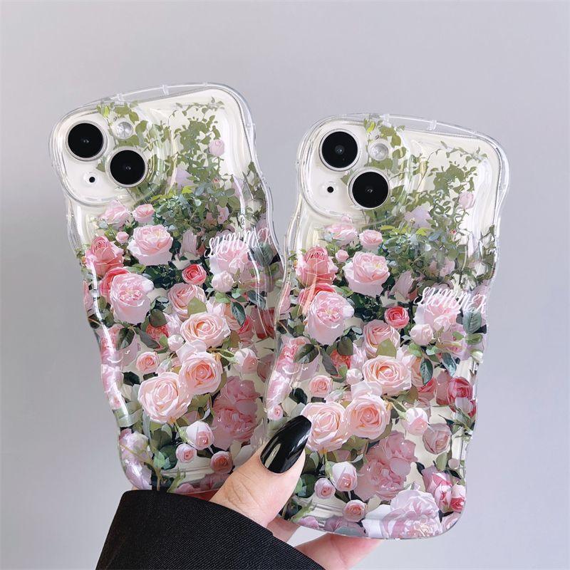 Fresh Pink Flowers With Wristband For iPhone Case - Most iPhone Case