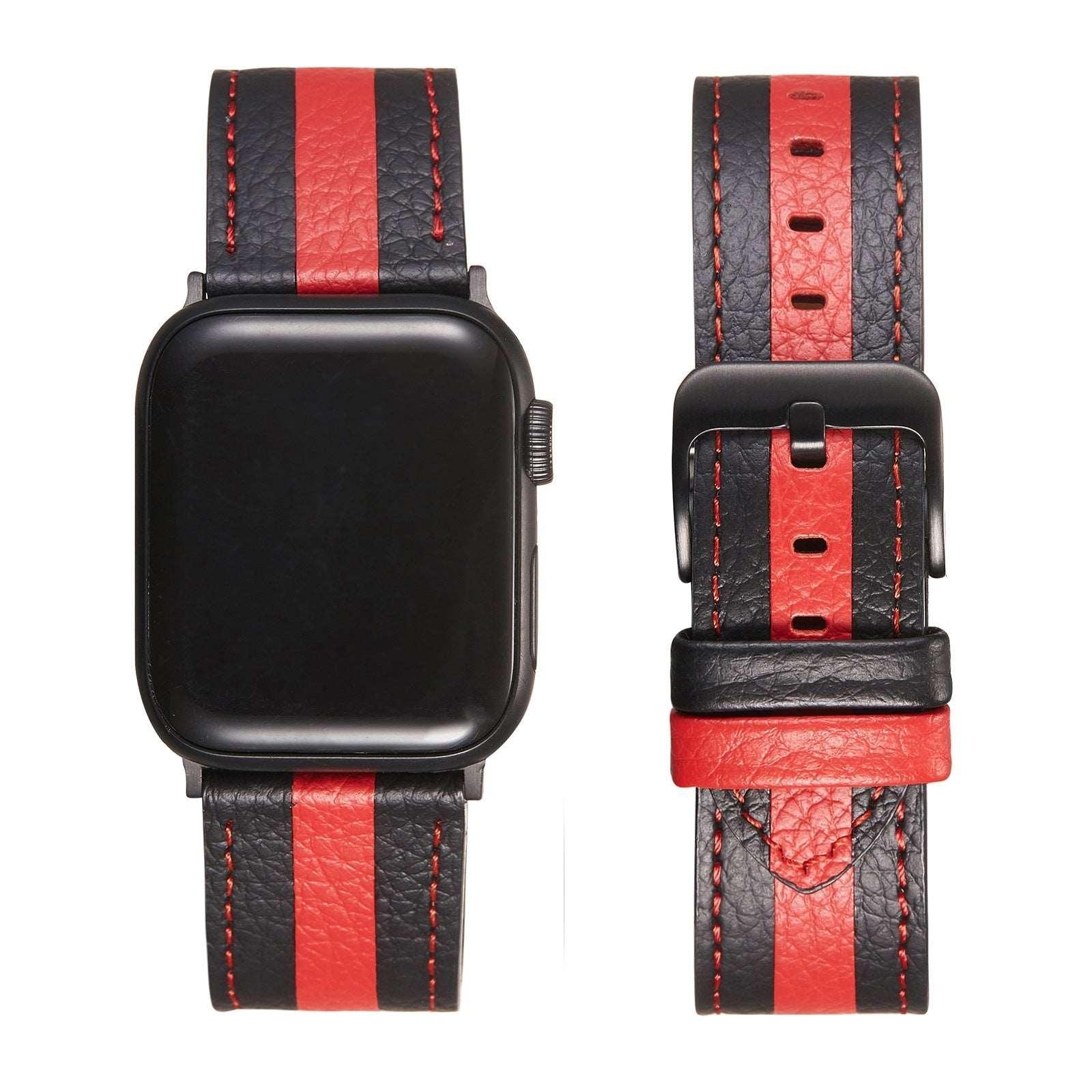 Genuine Leather Striped iWatch Strap - Most iPhone Case