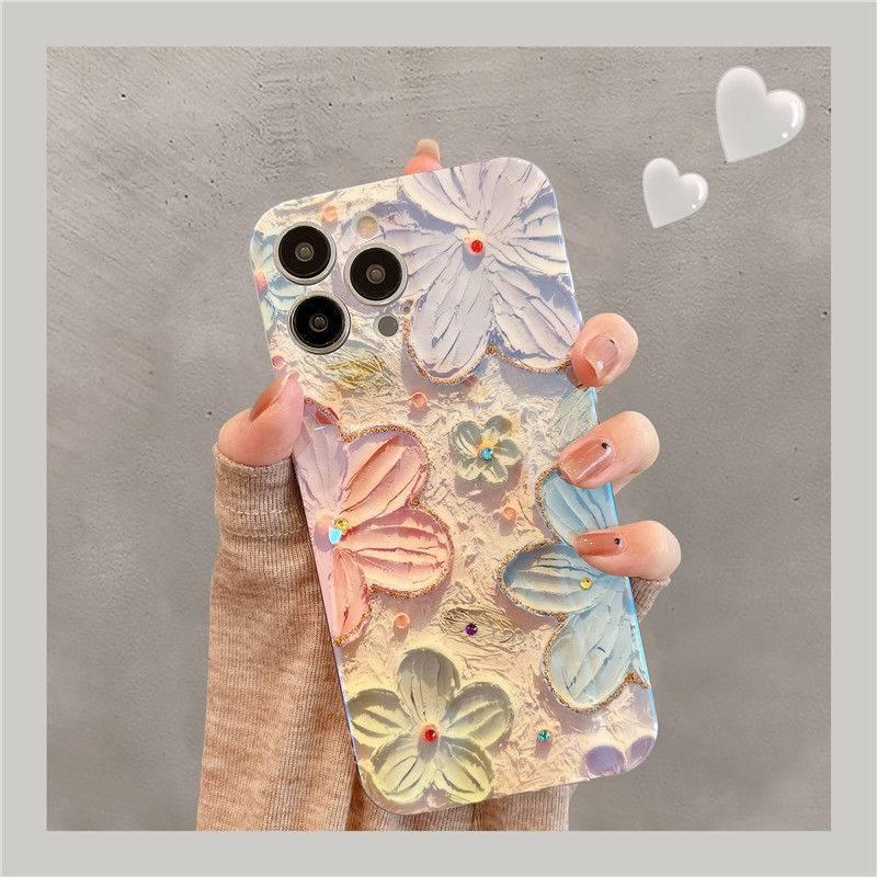 Oil Painting Flower iPhone Series Phone Case - Most iPhone Case