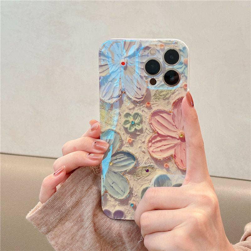 Oil Painting Flower iPhone Series Phone Case - Most iPhone Case