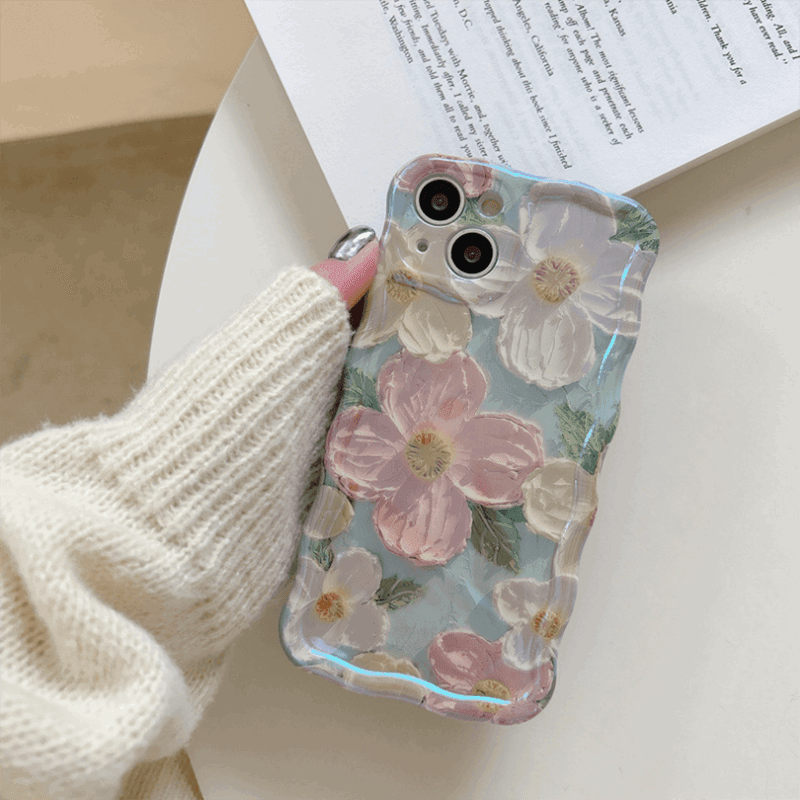 Three-dimensional Oil Painting Flower iPhone Case - Most iPhone Case