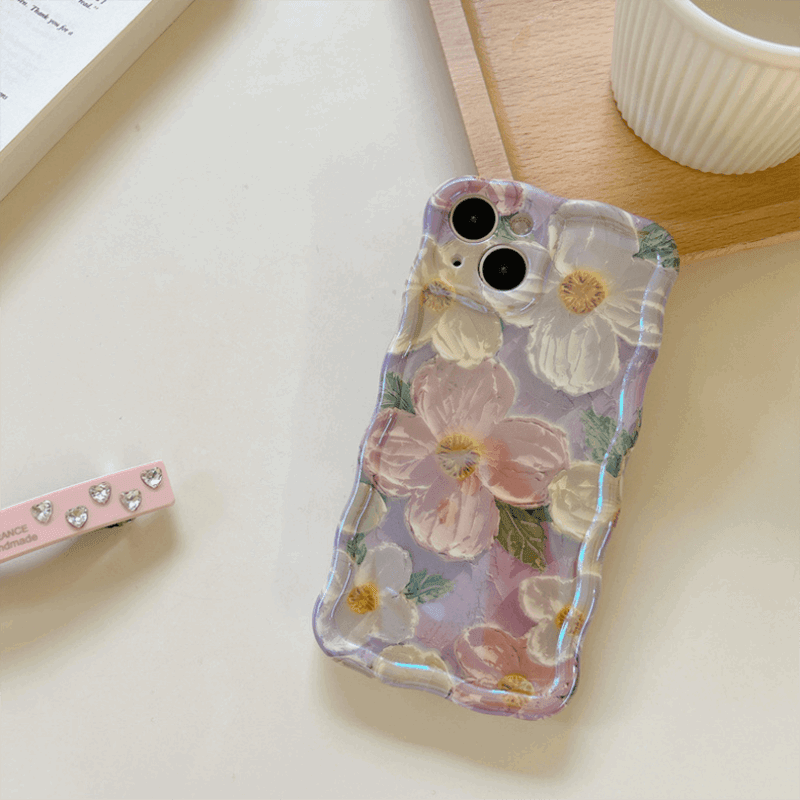 Three-dimensional Oil Painting Flower iPhone Case - Most iPhone Case