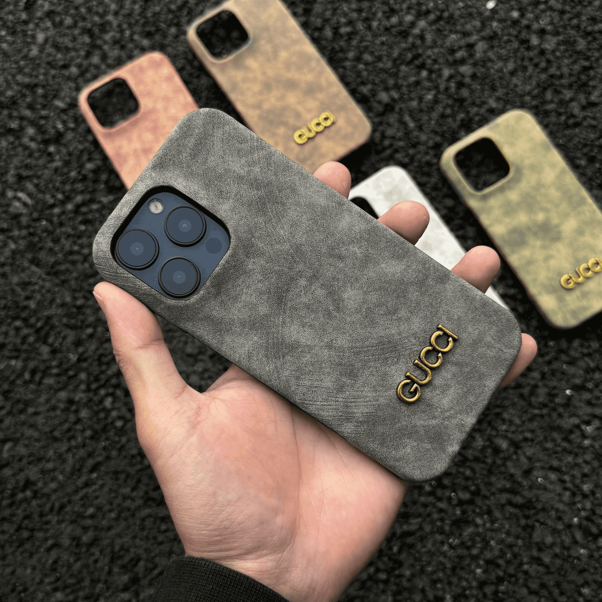 luxury Vintage Suede Phone Case