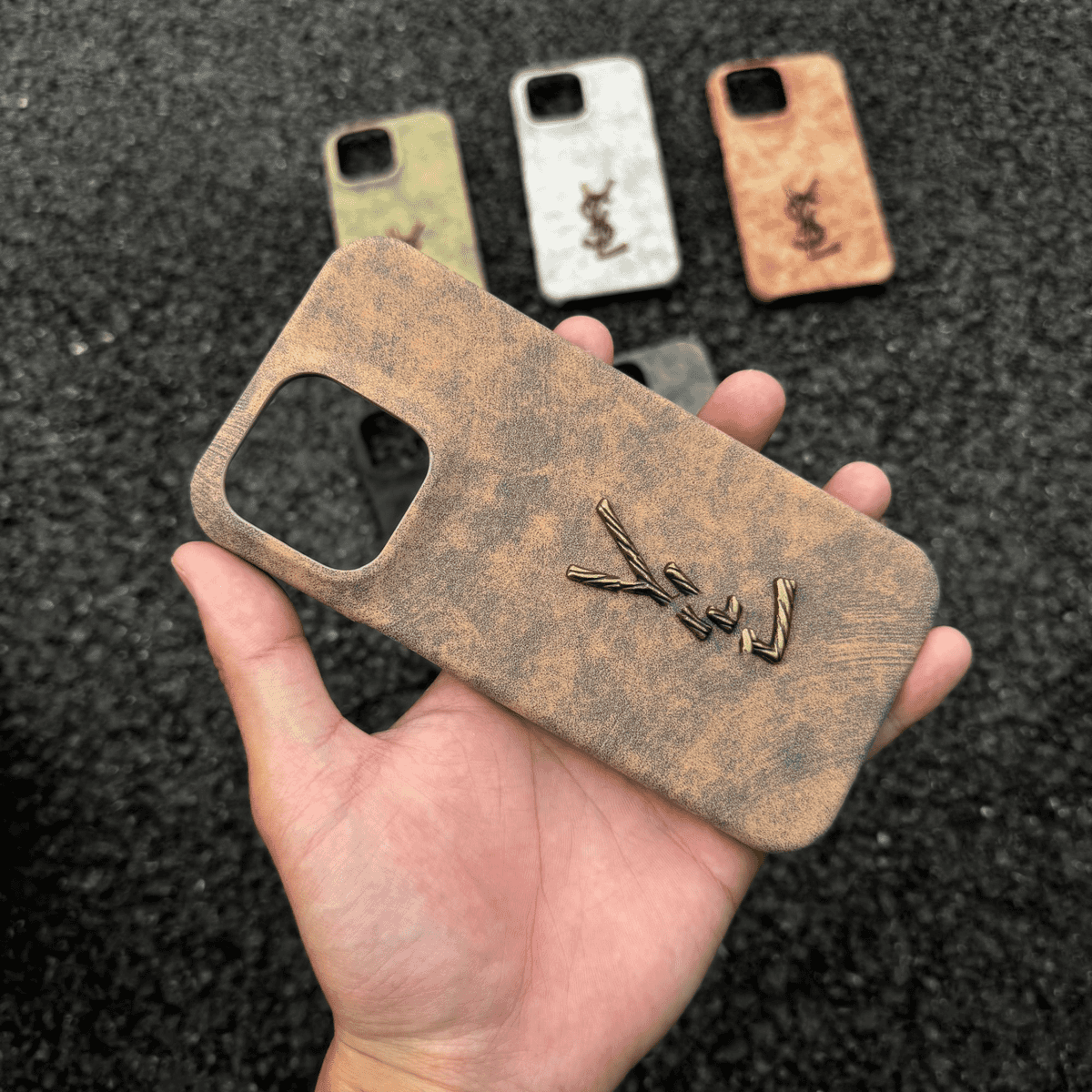 luxury Vintage Suede Phone Case