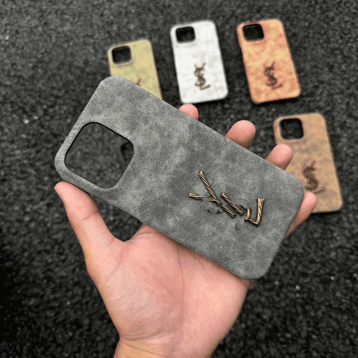 luxury Vintage Suede Phone Case