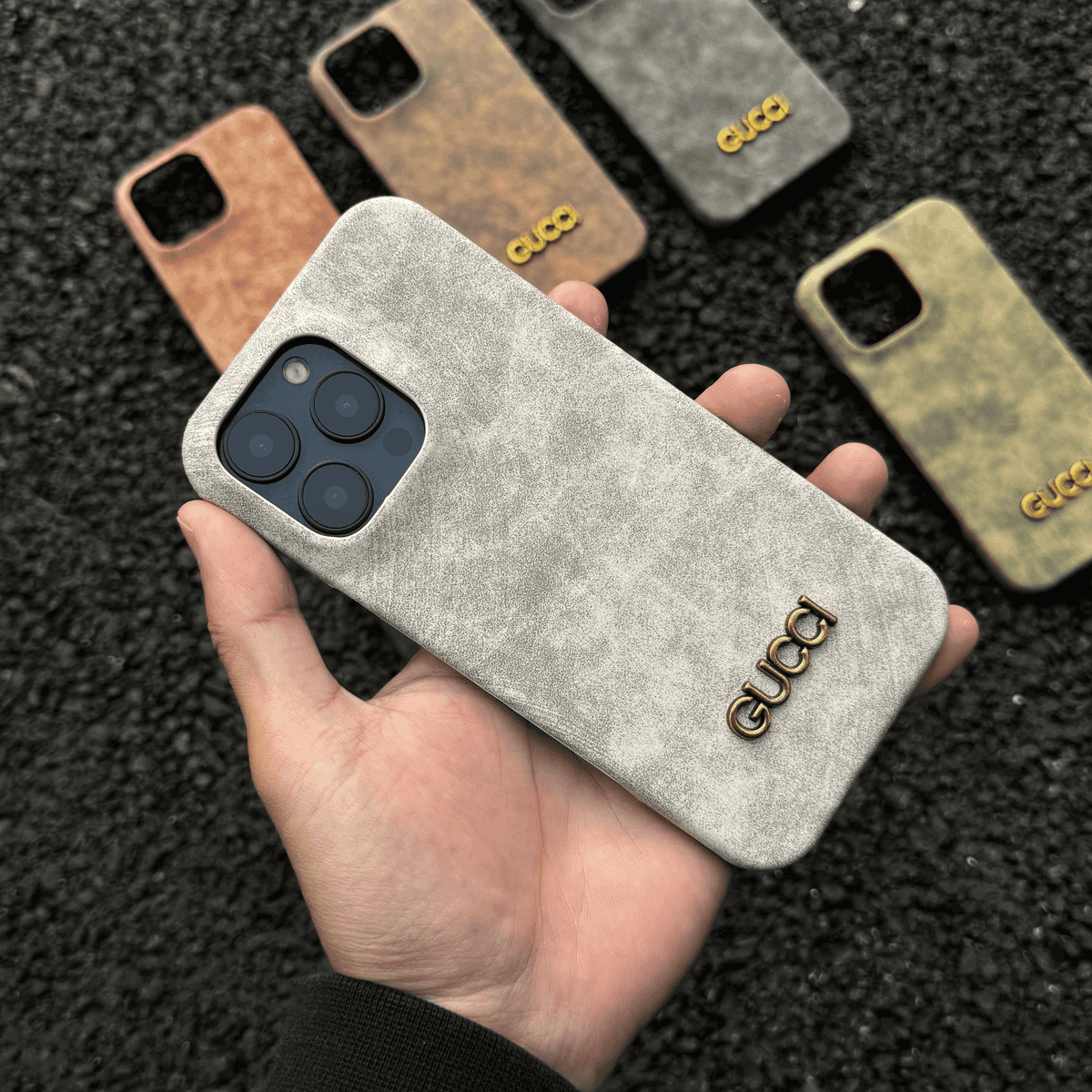 luxury Vintage Suede Phone Case
