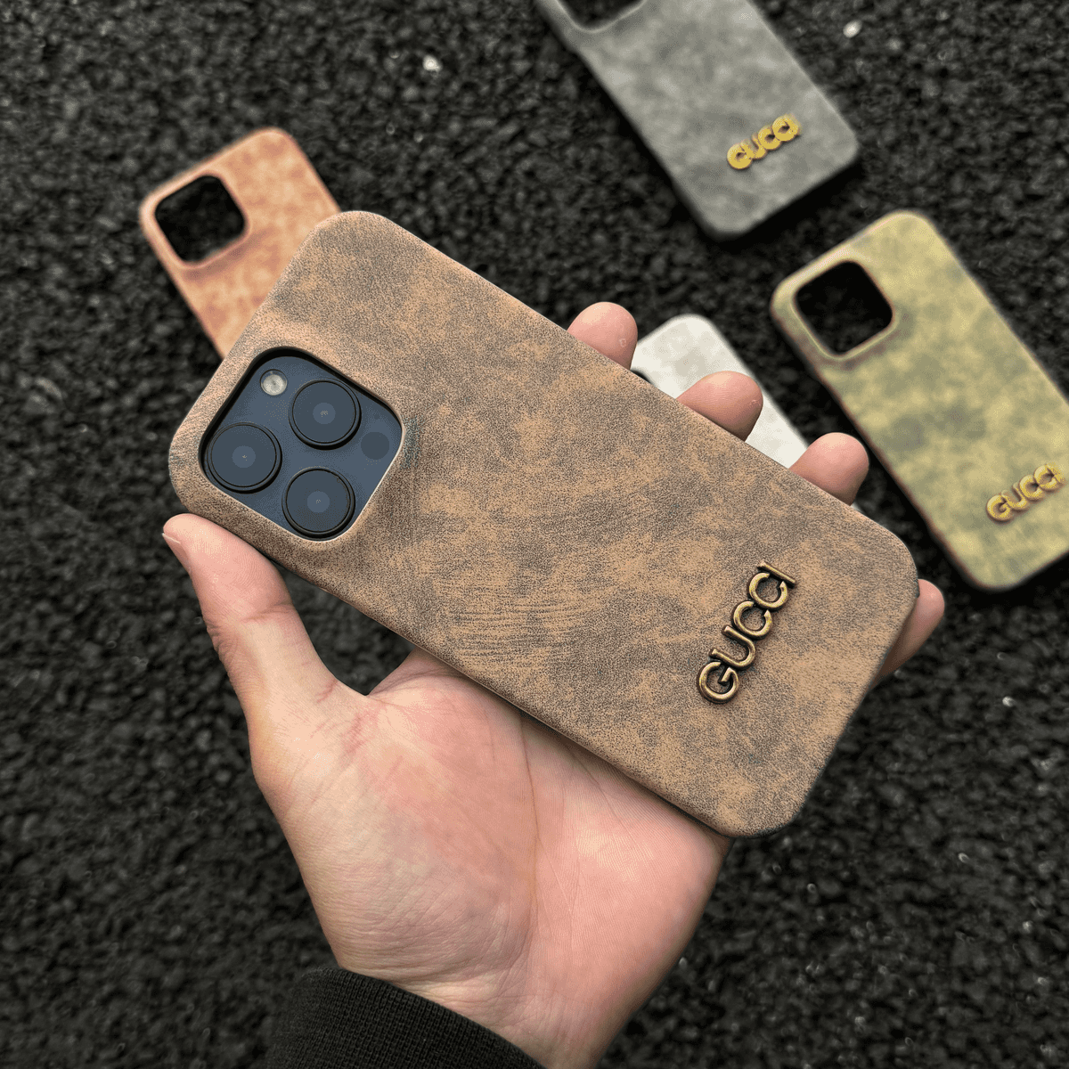 luxury Vintage Suede Phone Case