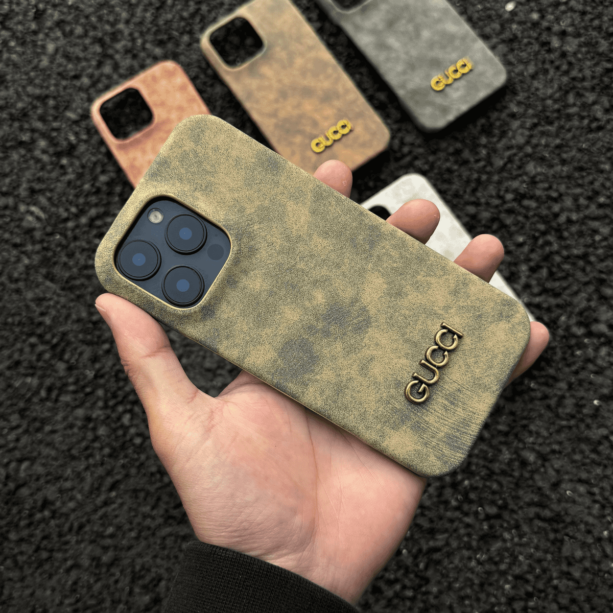 luxury Vintage Suede Phone Case