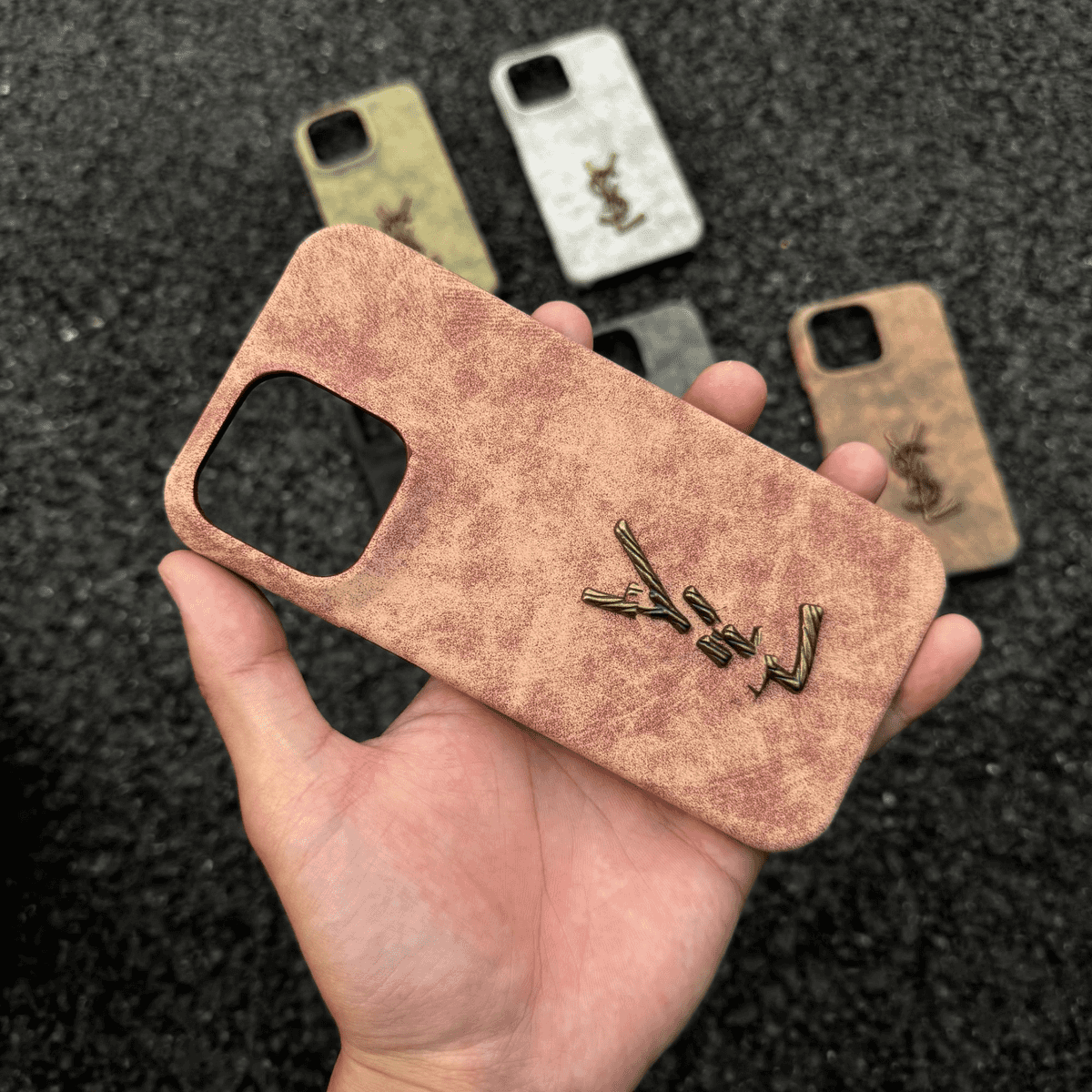 luxury Vintage Suede Phone Case