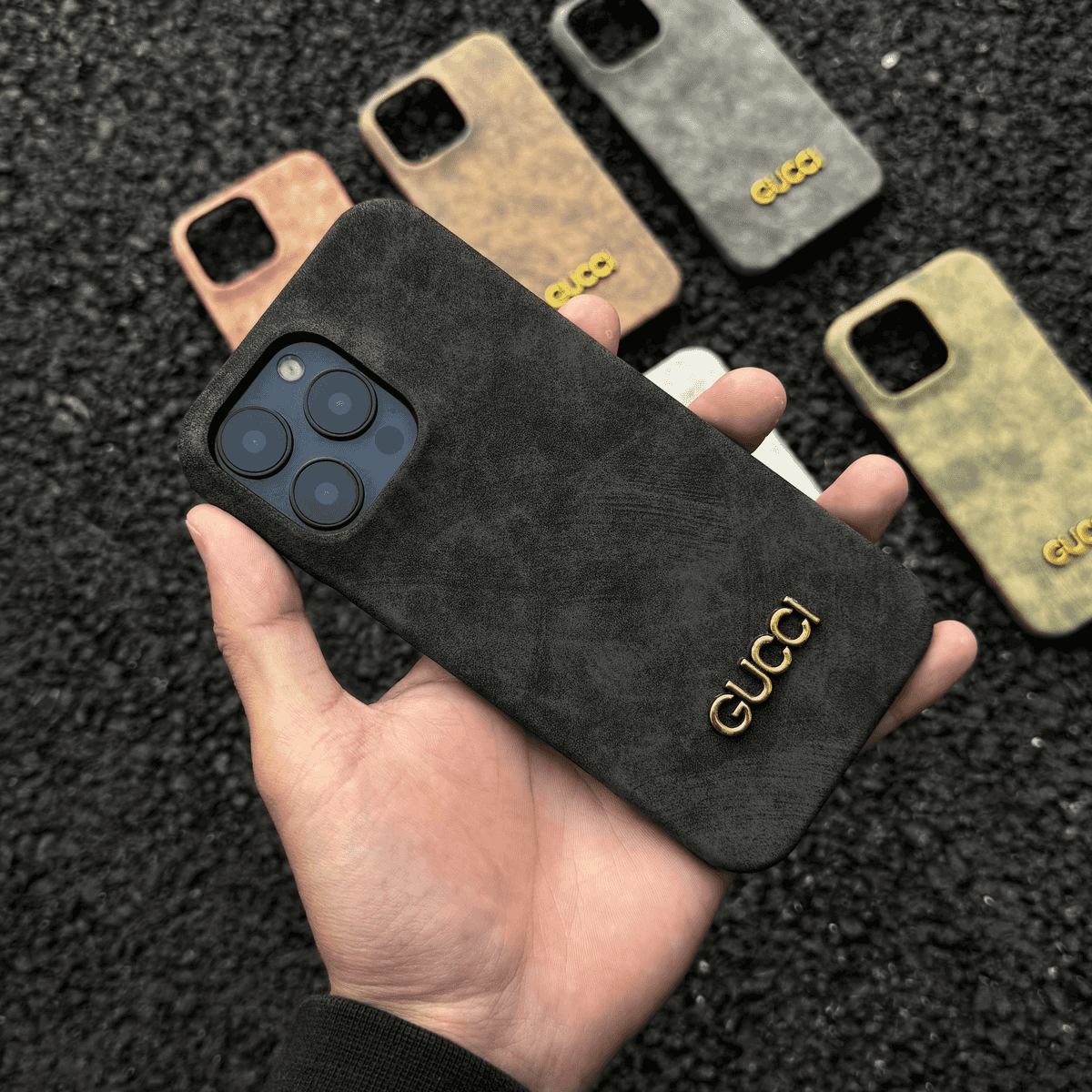 luxury Vintage Suede Phone Case
