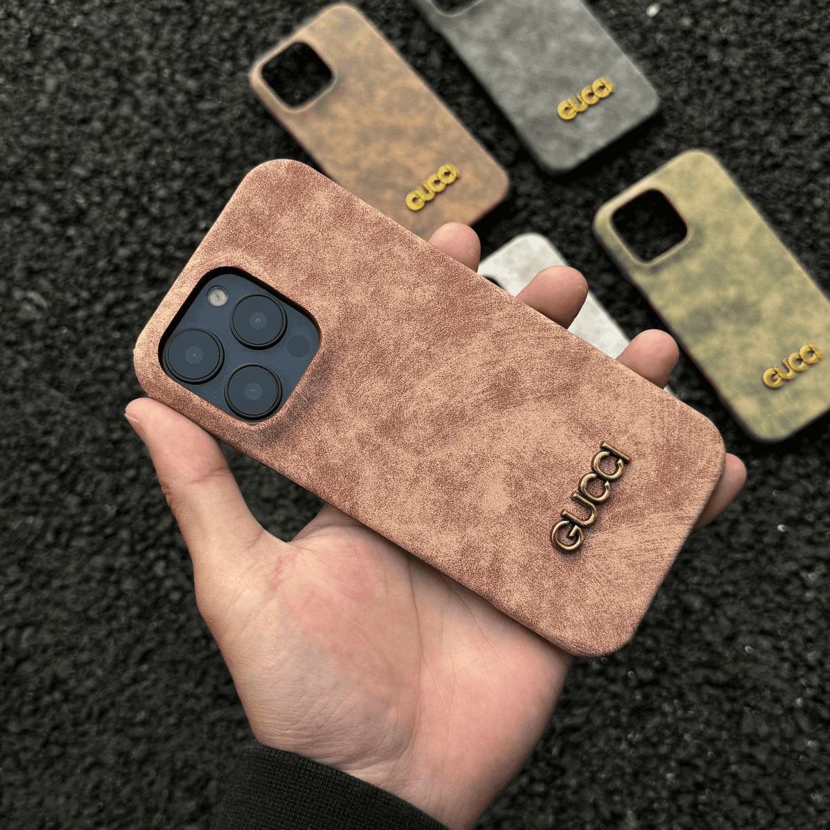 luxury Vintage Suede Phone Case