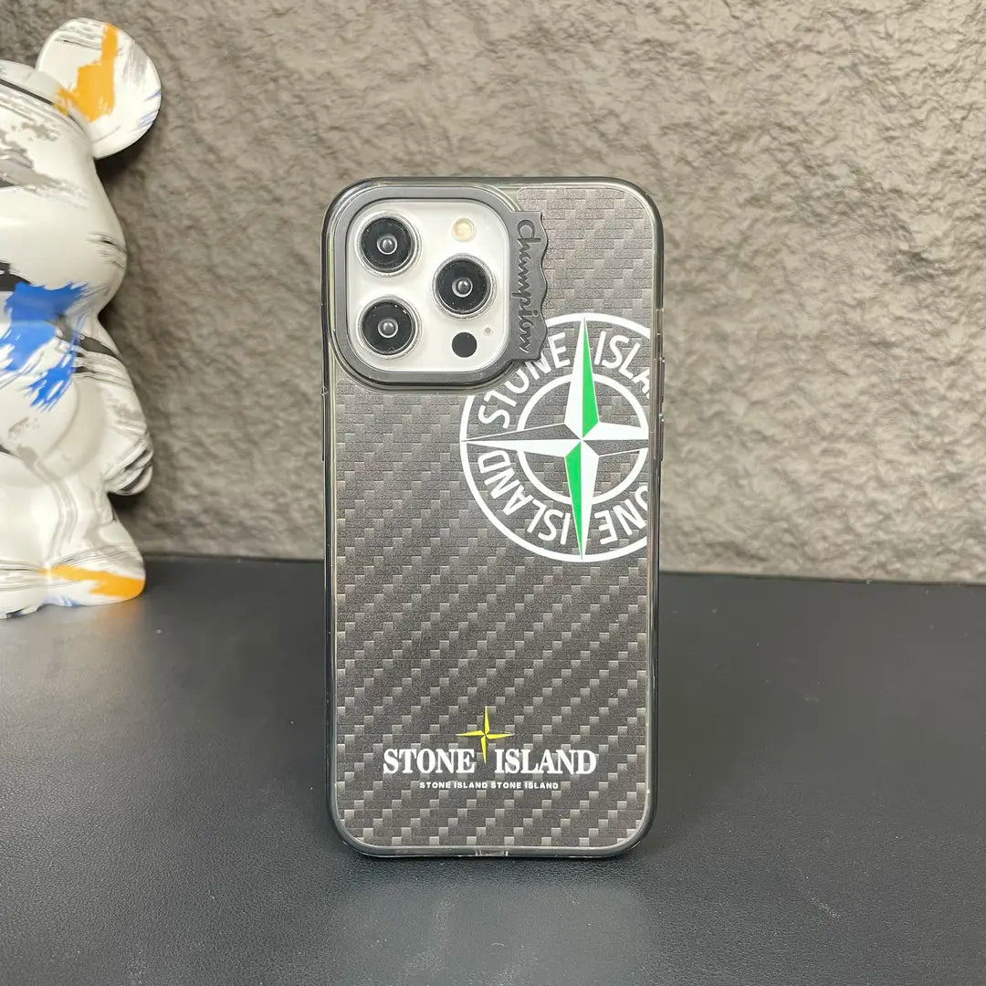 Carbon fiber stone iPhone case