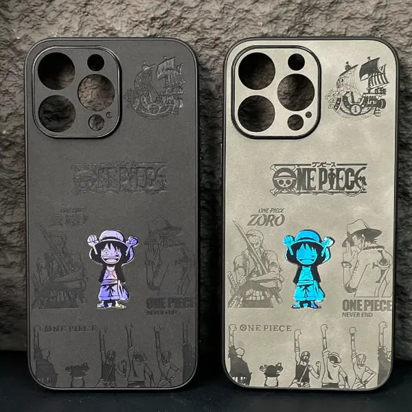 Conquer the Seas with Luffy's Laser-Engraved Leather Case! 🏴‍☠️🔥
